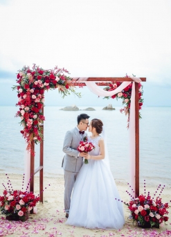 苏梅万丽沙滩婚礼